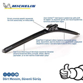 Michelin MULTIFIT™ MC33979 70CM 1 Adet Universal Muz Tipi Silecek - Onivias